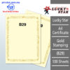 A4 Certificate Gold Stamping B29 -100's – Malaysia Online office supply prostat.com.my