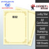 A4 Certificate Gold Stamping B32 -100's – Malaysia Online office supply prostat.com.my