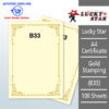 A4 Certificate Gold Stamping B33 -100's – Malaysia Online office supply prostat.com.my