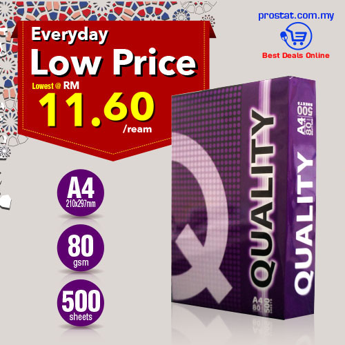 Quality Purple A4 Copier Paper 80gsm (500Sheets) / Kertas A4 - Lowest @ RM11.60-RM12.50/Ream – Malaysia Online office supply prostat.com.my