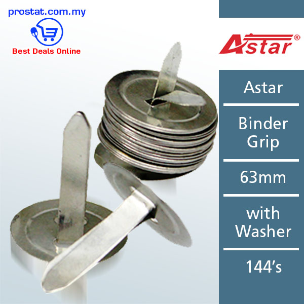 Astar Binder Grip 63mm with Washer 144's – Malaysia Online office supply prostat.com.my