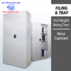 Full Height Swing Door Metal Cupboard with 3 Adjustable Shelves for Office Storage in Malaysia - Prostat Malaysia Online B2B Office Supplies (Steel Cabinet)