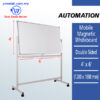 Mobile Double Sided Magnetic Whiteboard 4' x 6' With Stand (1200 x 1800 mm) – Malaysia Online office supply prostat.com.my