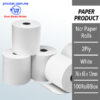 NCR Paper Roll - 2Ply (White) 76 x 65 x 12 - 100Roll/Box – Malaysia Online office supply prostat.com.my