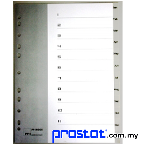 PP INDEX DIVIDER JAN-DEC