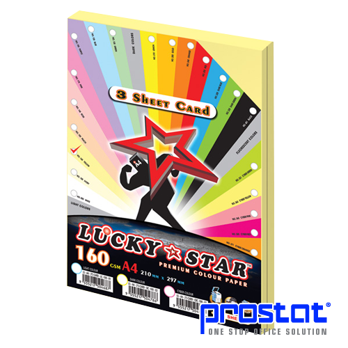 Lowest Price Office Supply Online. Shop Lucky Star 3 Sheet Color Card - Yellow Online at prostat.com.my to Enjoy Discount Prices.