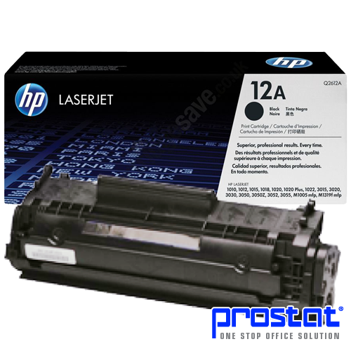 Hp Toner Printer Cartridges 12AD Q2612AD -Black Dual Pack | prostat.com.my