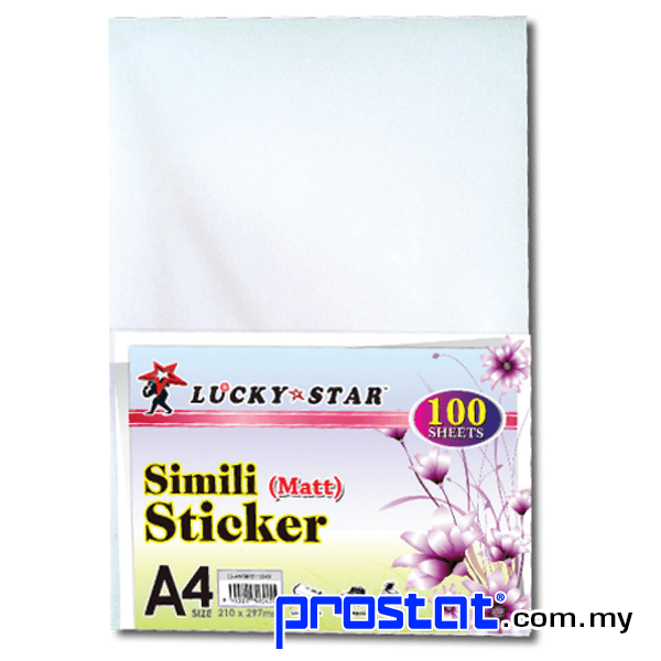 Shop Lucky Star A4 Adhesive Label - Simili Online at prostat.com.my to Enjoy Discount Prices. Cheapest Price One Stop Online Office Stationery Supplier.