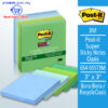 3M Post-it® Super Sticky Notes Oasis 654-5SST3M 3" x 3" - Bora-Bora / Recycle Oasis – Malaysia Online office supply prostat.com.my