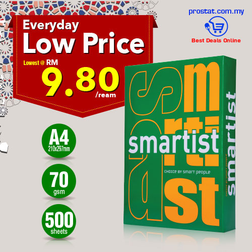Cheapest Smartist A4 Paper, IK Yellow, PaperOne ,Double A . We are appointed distributor for Smartist A4 Paper in Malaysia. Lowest A4 Paper Price Online