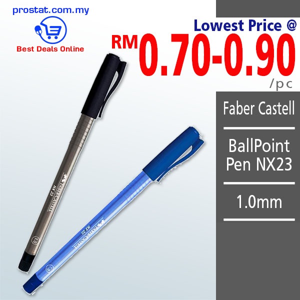 Faber-Castell NX23 1.0mm ballpoint pen smooth writing affordable office pen for corporate and school use in Malaysia - OfficePlus Malaysia Online B2B Office Supplies (Pen)