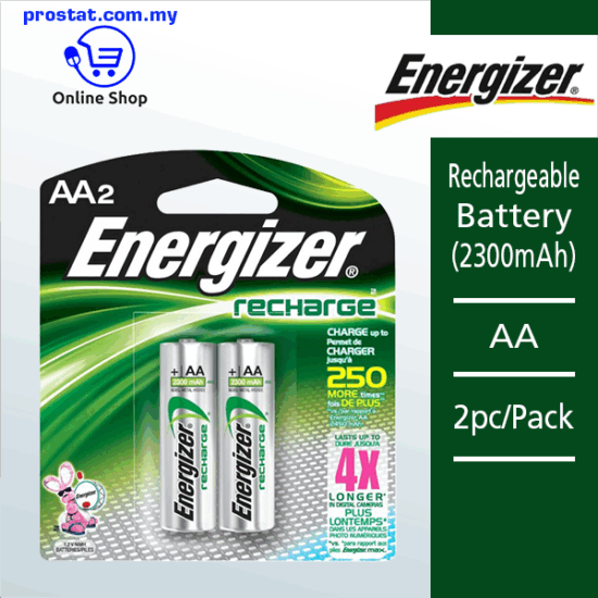 Energizer Rechargeable Battery (2300mAh)AA2pc/PackLowest Online