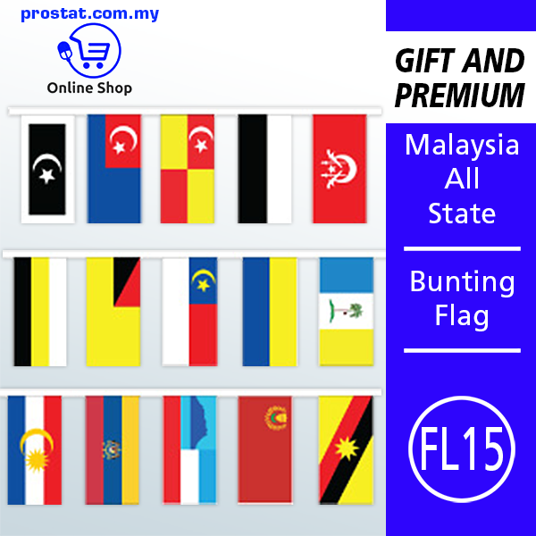Malaysia All State Bunting Flag FL15