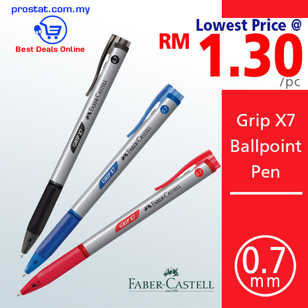 Cheapest Office Supply Online. Shop Faber Castell Grip Ballpoint Pen X7 Online at prostat.com.my to Enjoy Discount Prices and Promotional Sales.