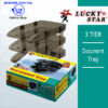 Shop Lucky Star 3 Tier Plastic Document Tray Online at prostat.com.my to Enjoy Discount Prices and Promotion Sales