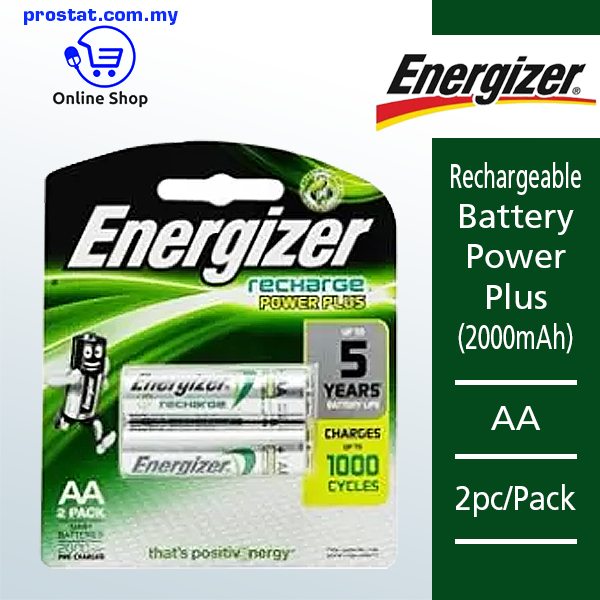 Shop Energizer Rechargeable Battery Power Plus AA Online at prostat.com.my to Enjoy Discount Prices. Lowest Price One Stop Online Office Stationery Supplier.