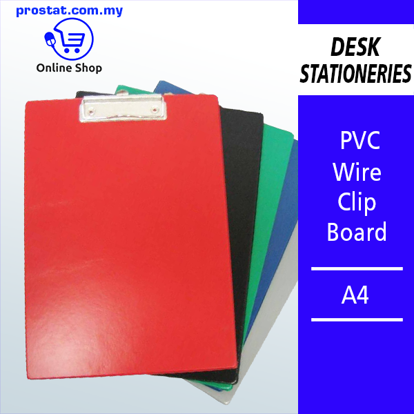 PVC A4 Wire Clip Board