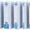 28 East-File A4 PVC White Ring File 2Q80mm is made by quality and durable PVC hard cover and ring binder with Q ring mechanism