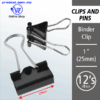 Shop Binder Clip 1"-(25mm) -12's/Box Online at prostat.com.my to Enjoy Discount Prices and Promo Sales. Cheapest Office Stationery Supply Online.