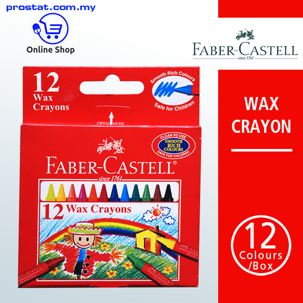 Faber Castell Wax Crayon 12's