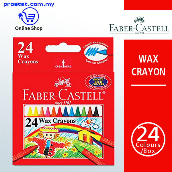 Faber Castell Wax Crayons 24's