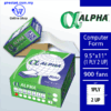 Lowest Price Office Supply Online. Shop Alpha Computer Form 1Ply 2UP Online at prostat.com.my to Enjoy Discount Prices & Promotion Sales