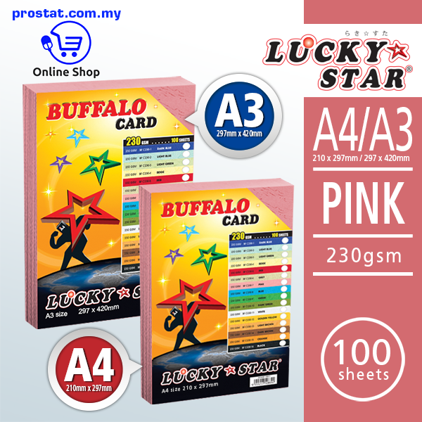 Lowest Price Office Supply Online. Shop Lucky Star Buffalo Fancy Card - Pink Pink Online at prostat.com.my to Enjoy Discount Prices.