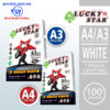 Lucky Star 3 Sheet Color Card 160gsm - A3/A4 (000) White – Malaysia Online office supply prostat.com.my