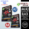 Lucky Star 3 Sheet Color Card 160gsm - A3/A4 (401) Black – Malaysia Online office supply prostat.com.my