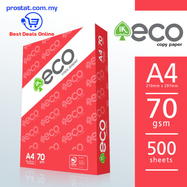 IK Eco A4 Copier Paper 70gsm (500Sheets) – Malaysia Online office supply prostat.com.my