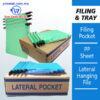 Snowdex PP Sheet Lateral Hanging Filing Pocket - Malaysia Online b2b lateral filing pocket supplier