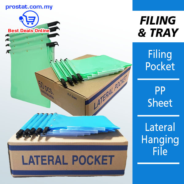 Snowdex PP Sheet Lateral Hanging Filing Pocket - Malaysia Online b2b lateral filing pocket supplier