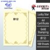 Shop A4 Certificate Paper With Gold Stamping B12 Online at prostat.com.my to Enjoy Discount Prices. Lowest Price One Stop Online Office Stationery Supplier