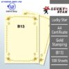 Shop A4 Certificate Paper With Gold Stamping B13 Online at prostat.com.my to Enjoy Discount Prices. Lowest Price One Stop Online Office Stationery Supplier