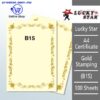 Shop A4 Certificate Paper With Gold Stamping B15 Online at prostat.com.my to Enjoy Discount Prices. Lowest Price One Stop Online Office Stationery Supplier.