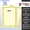 Shop A4 Certificate Paper With Gold Stamping B16 Online at prostat.com.my to Enjoy Discount Prices. Lowest Price One Stop Online Office Stationery Supplier