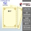 Shop A4 Certificate With Gold Stamping B17 Online at prostat.com.my to Enjoy Discount Prices . Lowest Price One Stop Online Office Stationery Supplier