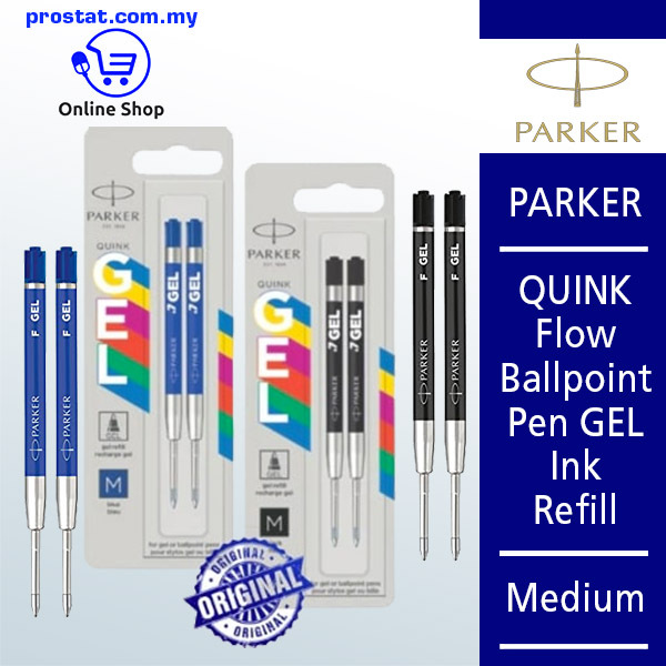 PARKER QUINK Flow Ballpoint Pen GEL Ink Refill Medium