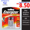 Cheapest Office Supply Online. Shop Online Energizer Max Alkaline Battery AA at prostat.com.my to Enjoy Discount Prices and Promo Sales.