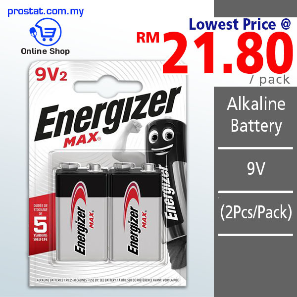 Energizer Pile Alcaline Energizer Max 9V, pack de 1 