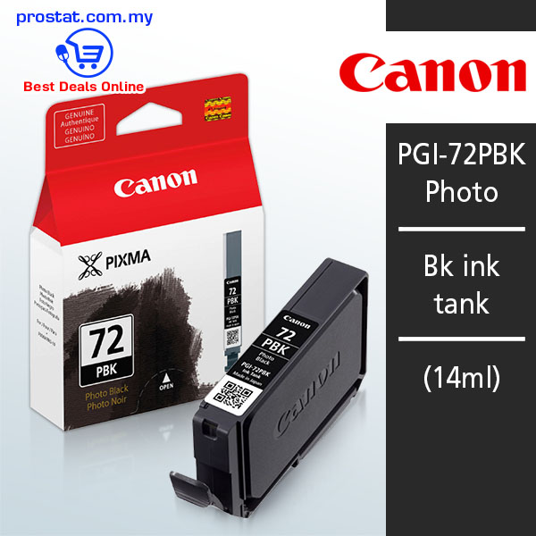 Canon PGI-72PBK Photo Bk ink tank (14ml) – Malaysia Online office supply prostat.com.my