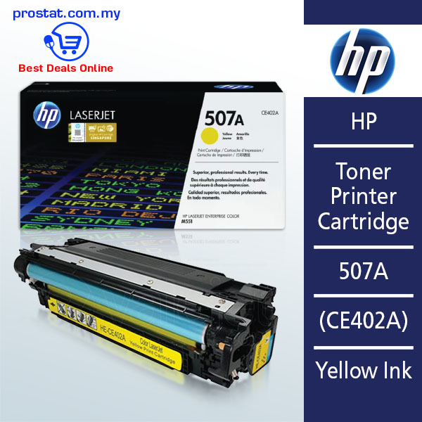 Hp Toner Printer Cartridge 507A (CE402A) – Yellow Ink – Malaysia Online office supply prostat.com.my