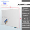 Magnetic Whiteboard Aluminium Frame 4 x 5 SM45 for office and school Malaysia