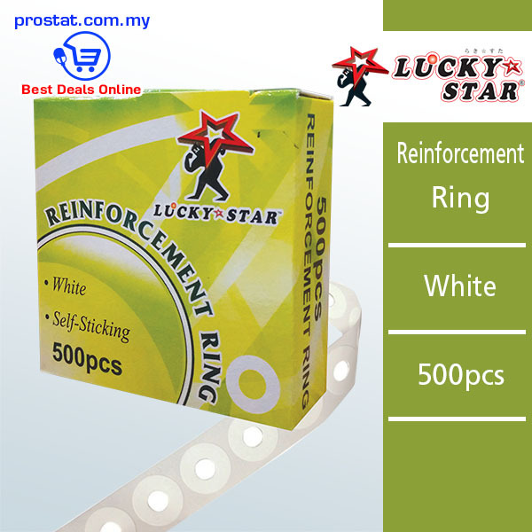 Shop Lucky Star Reinforcement Ring White Online at prostat.com.my to Enjoy Discount Prices &Super Deals. Lowest Price One Stop Online Office Stationery Supplier