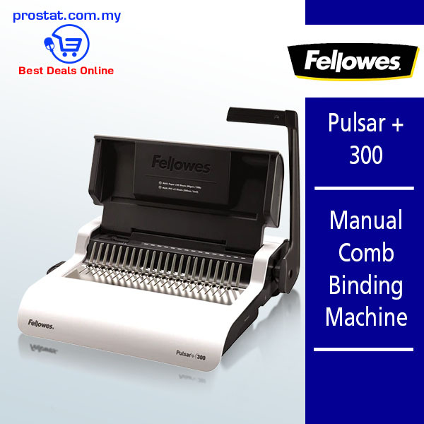 Fellowes Pulsar + 300 Manual Comb Binding Machine