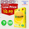 IK YELLOW A4 Copier Paper 70gsm (500 Sheets) / Kertas A4 Indah Kiat - Malaysia Online office supply