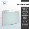 Lowest Price Office Supply Online. Shop Magnetic Glass Board Writing Panel 2' x 3' - GWF23 Online at prostat.com.my to Enjoy Discount Prices.