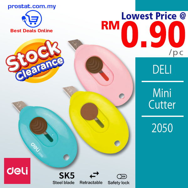Shop DELI Mini Cutter 2050 Online at prostat.com.my to Enjoy Discount Prices & Promotional Sales. Lowest Price One Stop Online Office Supply