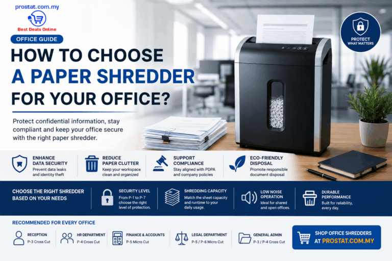 Office paper shredder buying guide for corporate offices in Malaysia