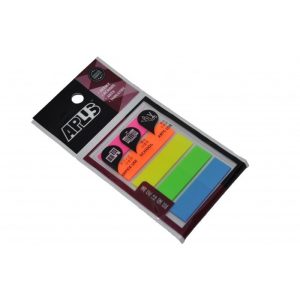 APLUS 5 Colour PP Stick Note P44125 12.5mm x 44mm Film Index - Prostat Malaysia Online B2B Office Supplies (Sticky Note)